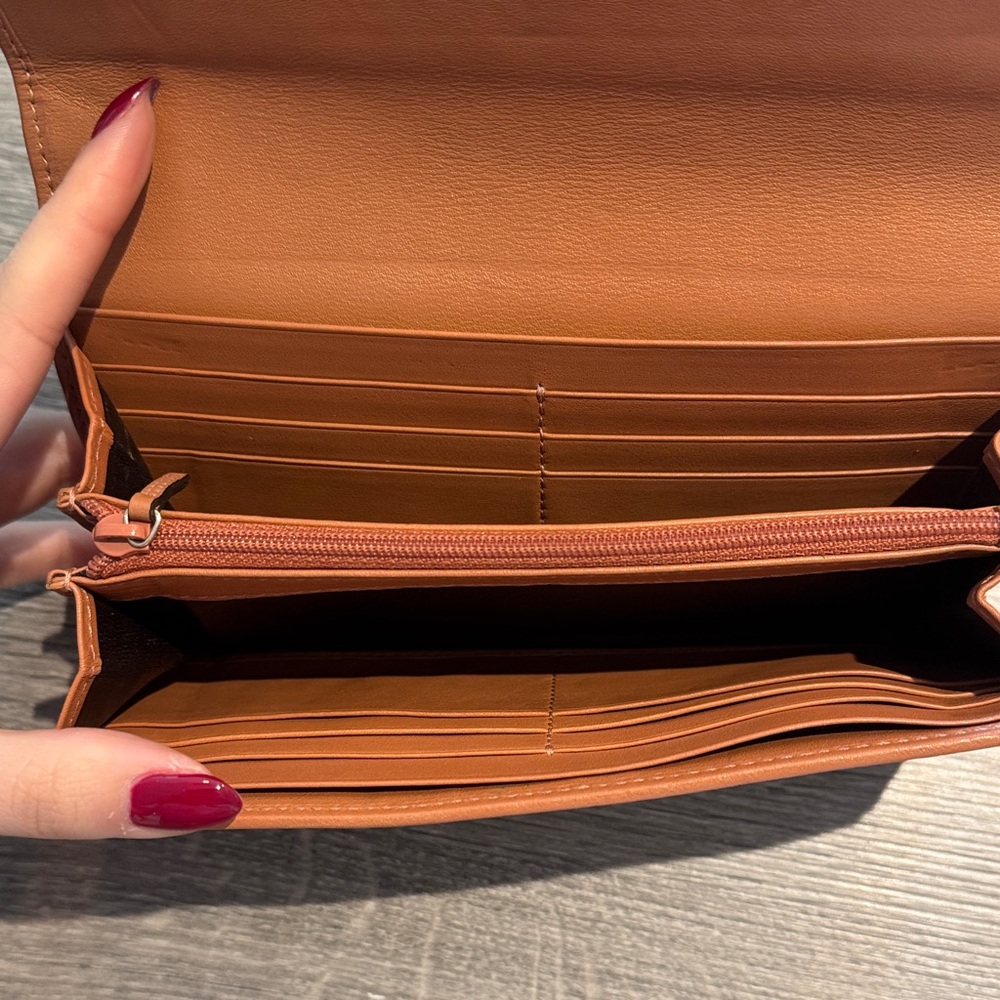 Gucci Guccissima Leather Continental Wallet Y2K Vintage Authentic Tan GG Logo - Picture 3 of 6